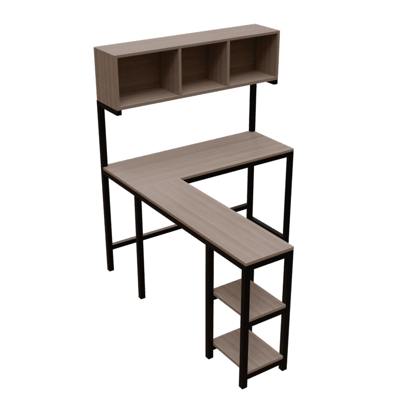 Hutch Workstation in Beech Color - Ouch Cart