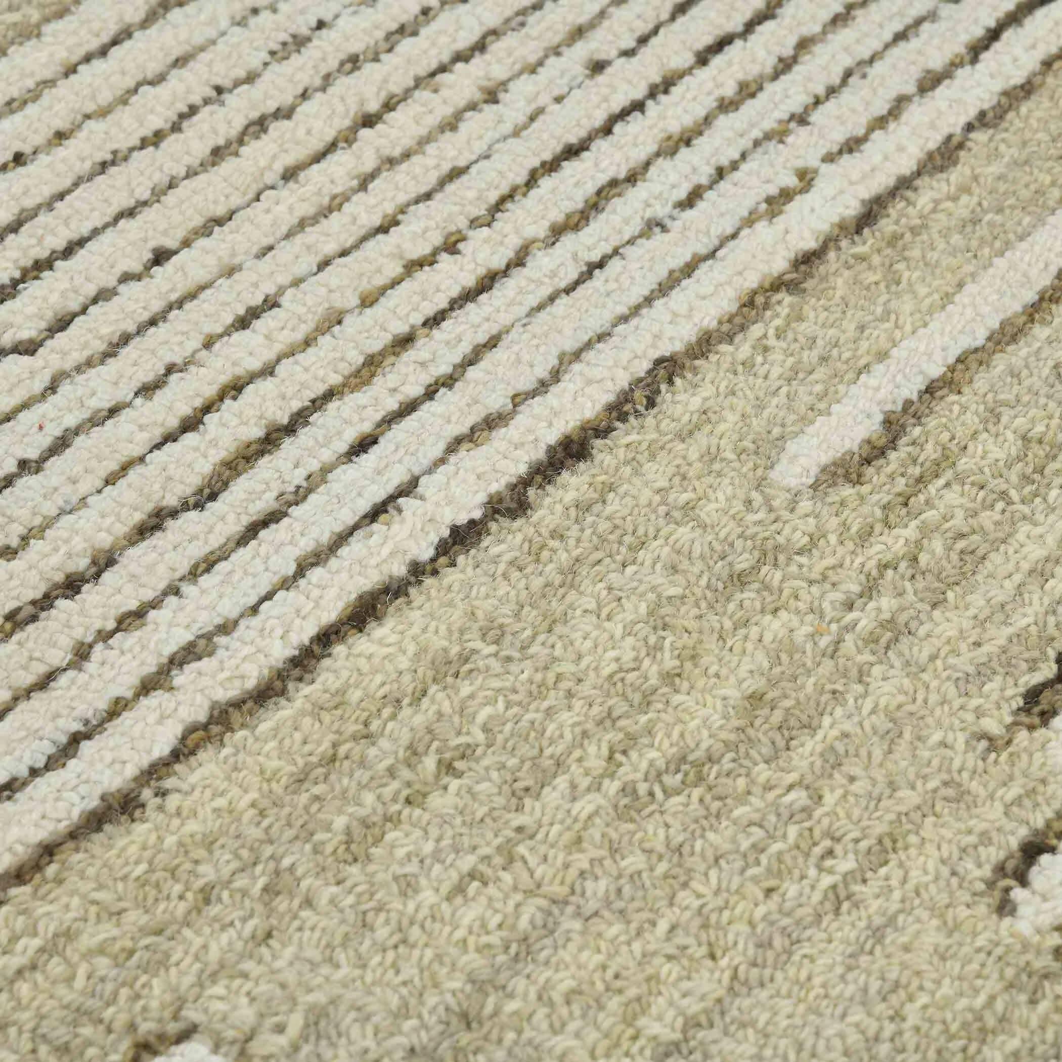 Ivory Wool Chicago 8x10 Feet Hand-Tufted Carpet Rug - Ouch Cart