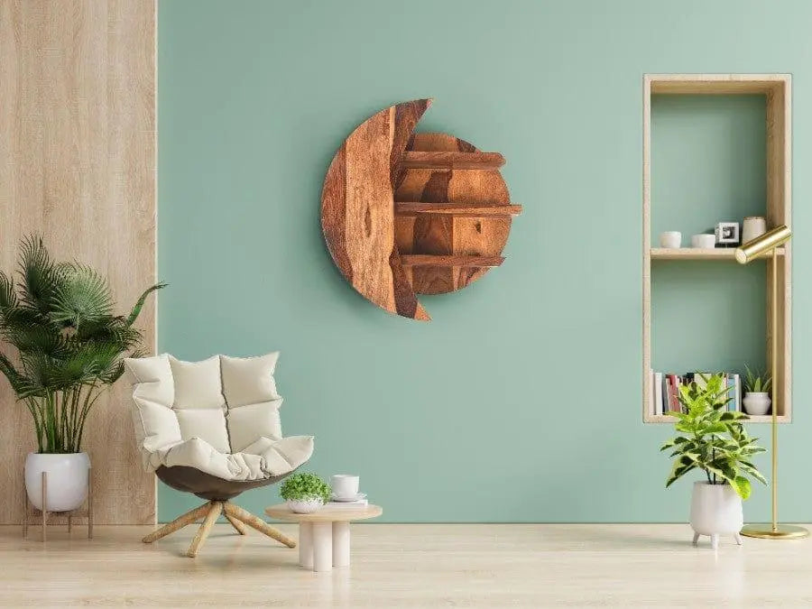 Sheesham Wood Jaisvi Wall Shelf - Ouch Cart