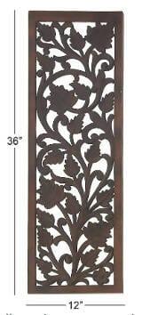 Wooden carved wall hanging panel - Ouch Cart