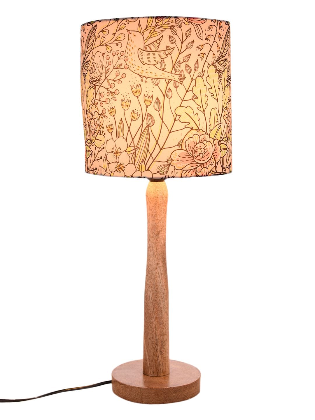 Spring Leaves Wooden Lamp