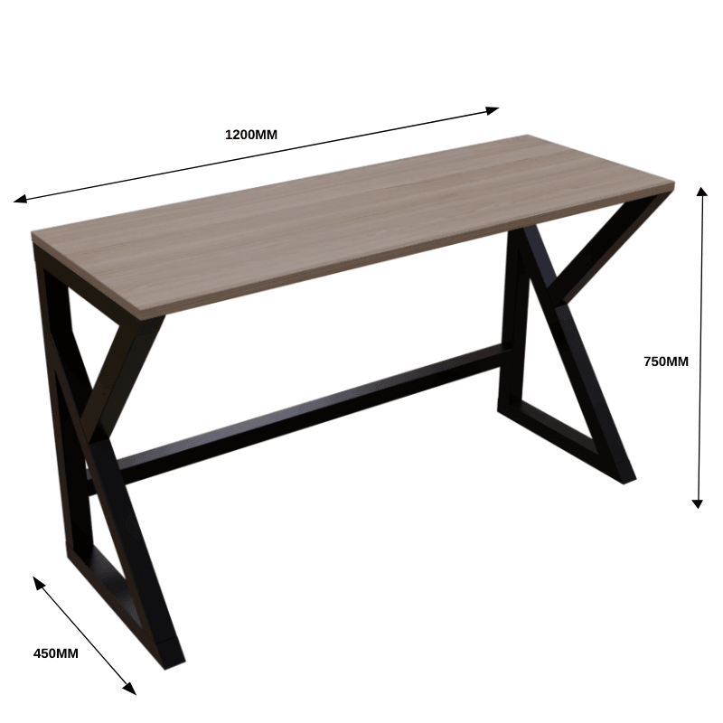 Kimi Study Table in Brown Color - Ouch Cart