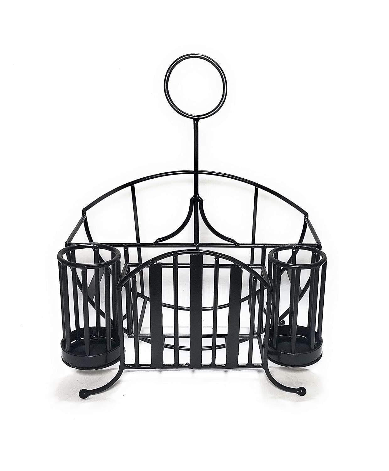 Kitchen Dish Rack Plate Cutlery Stand/Kitchen Utensils Rack/Napkin Holder Tissue Paper Holder Modern Kitchen Storage Rack - Ouch Cart