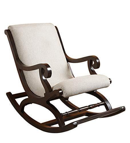 Fritto Rocking Chair in Walnut Colour - Ouch Cart