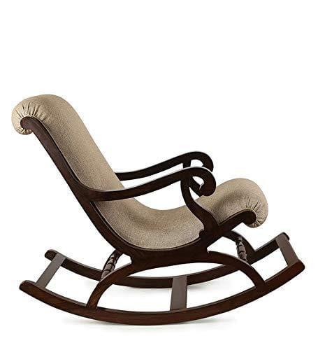 Fritto Rocking Chair in Walnut Colour - Ouch Cart