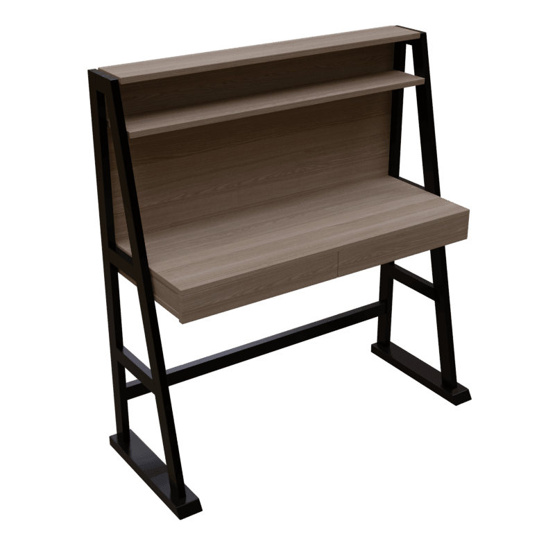Koster Study Table with Storage in Wenge Color - Ouch Cart