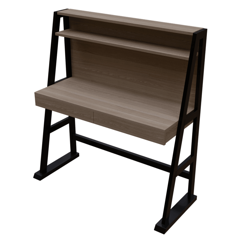 Koster Study Table with Storage in Wenge Color - Ouch Cart