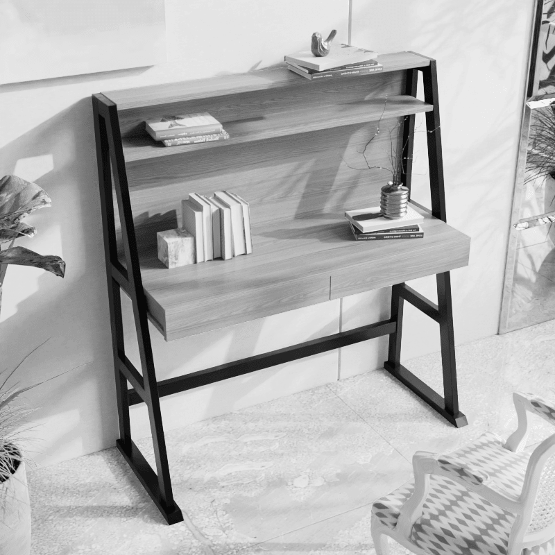 Koster Study Table with Storage in Wenge Color - Ouch Cart