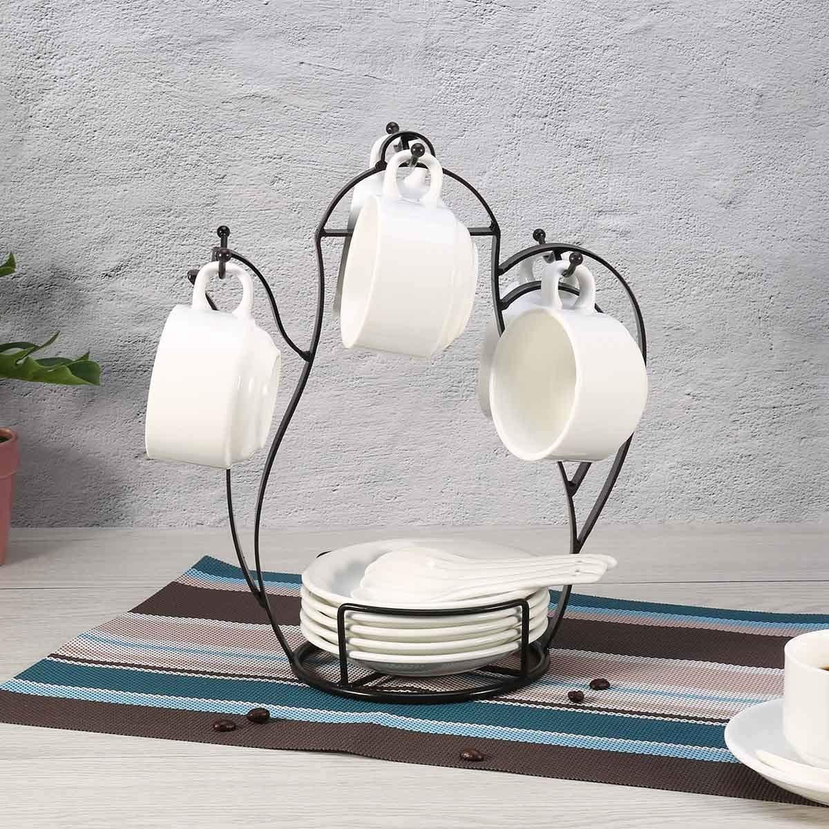 Kettle-Shaped Coffee Mug Tree Holder - Ouch Cart