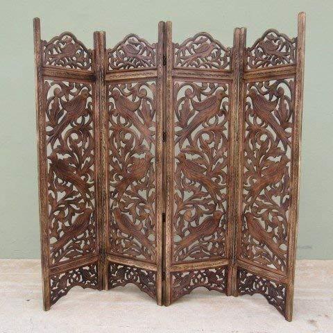Wooden Screen,Wooden Room Divider,Wooden Room Divider,Wooden Carving partition - Ouch Cart