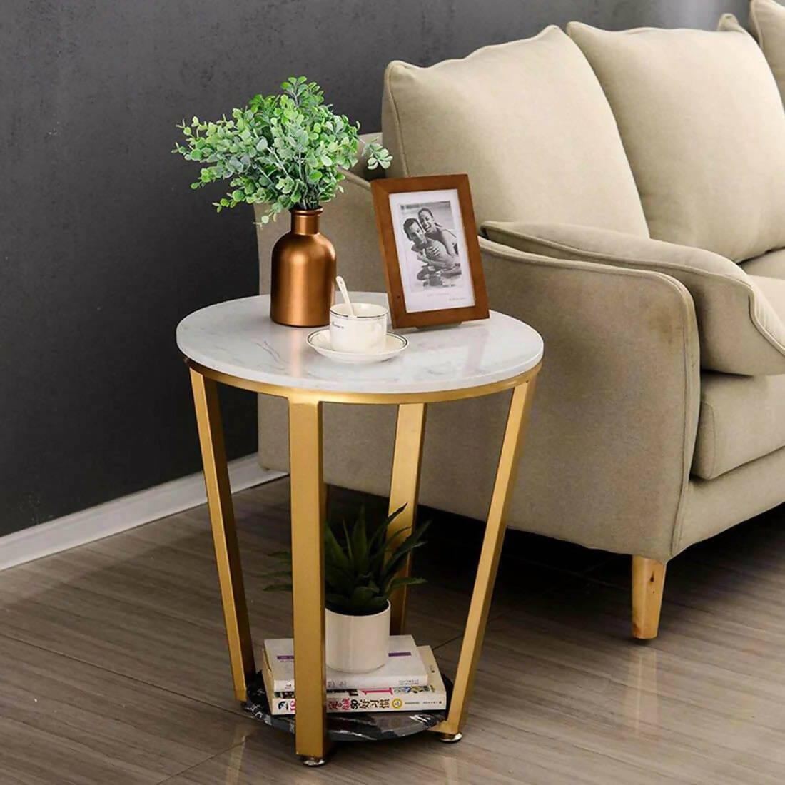 Tulip Marble Side End Table - Ouch Cart