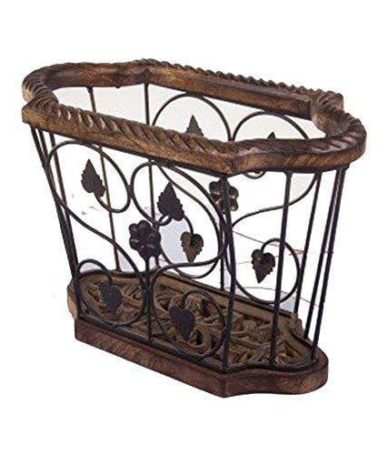 Wood & Iron Magazine Holder - Ouch Cart