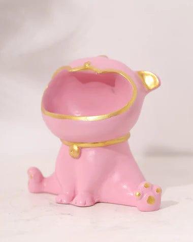 Beautiful Pink Small Fibre laughing Statue For Home Decoration. - Ouch Cart