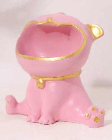 Beautiful Pink Small Fibre laughing Statue For Home Decoration. - Ouch Cart