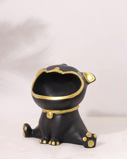 Beautiful Black Small Resin laughing Statue For Home Decoration - Ouch Cart