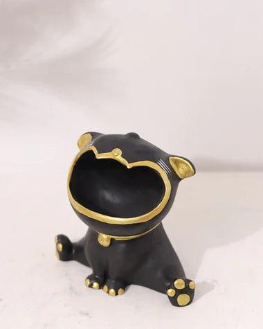 Beautiful Black Small Resin laughing Statue For Home Decoration - Ouch Cart
