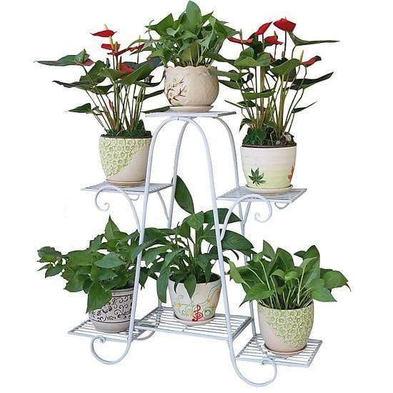 6 Tier Plant Stands for Indoors and Outdoors | Flower Pot Holder - Ouch Cart