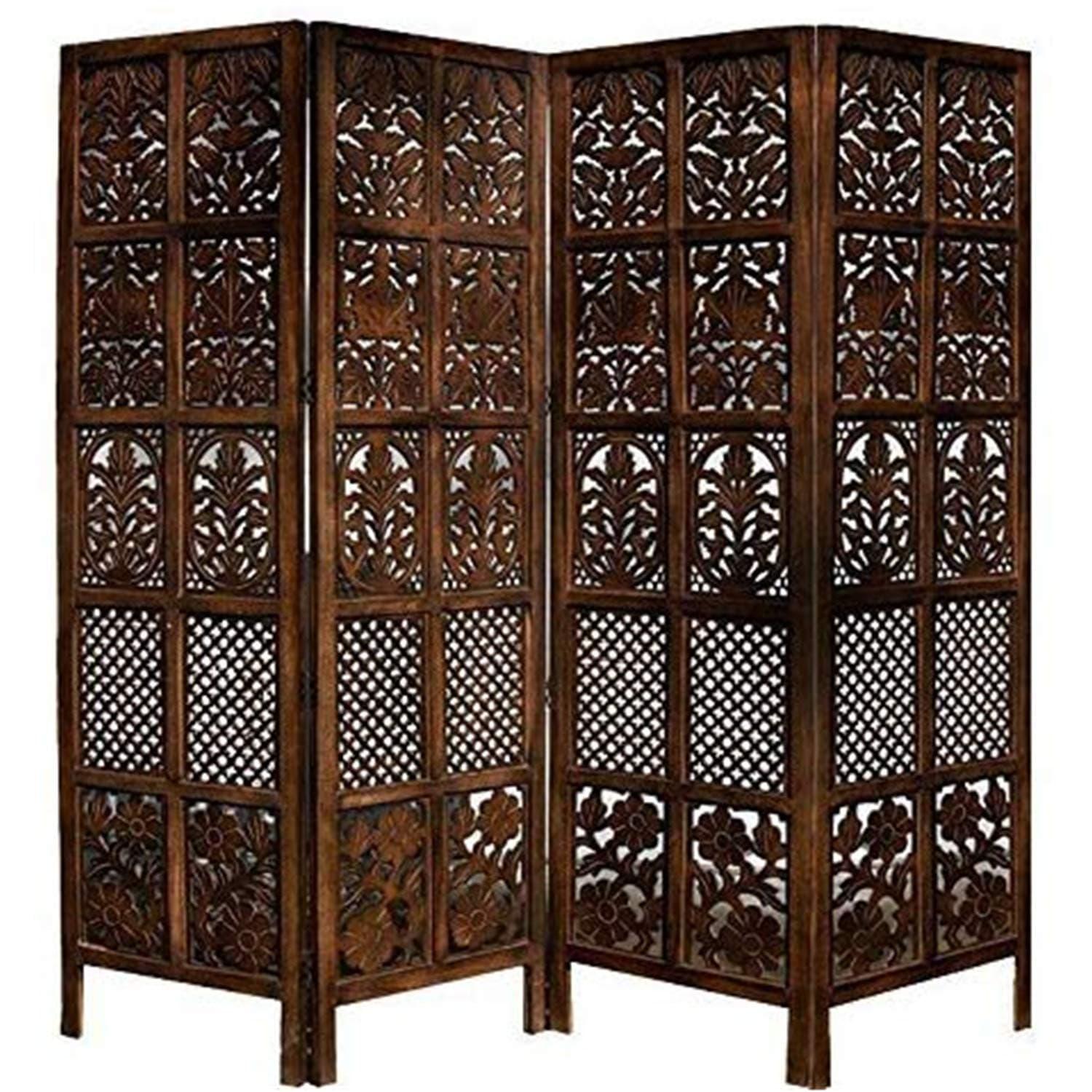 Wooden Partition Leave Design/Room Divider/Wooden Partition/Wooden Room Divider/Wooden Screen/Wooden seperator - Ouch Cart