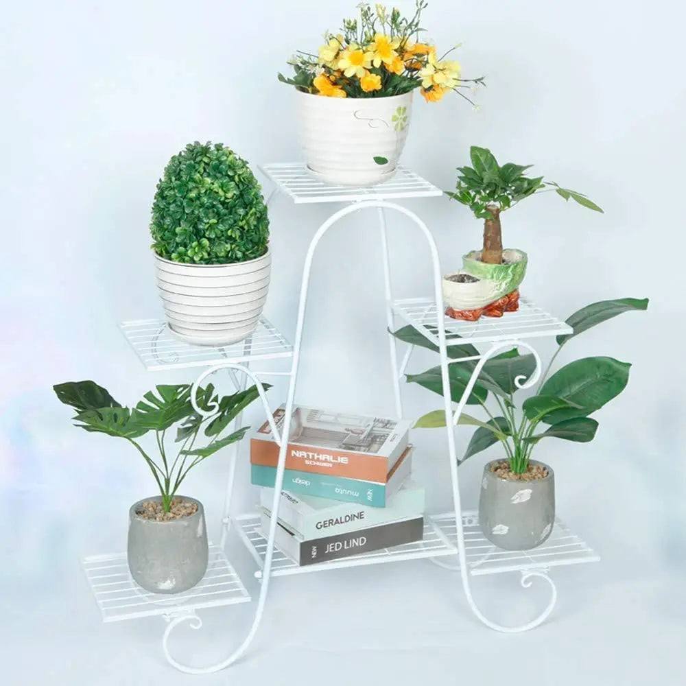 6 Tier Plant Stands for Indoors and Outdoors | Flower Pot Holder - Ouch Cart
