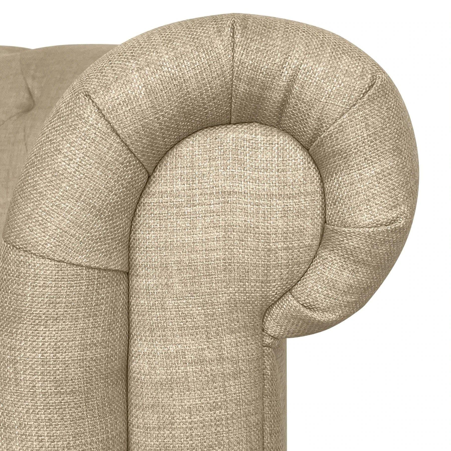 CHARLES ARMCHAIR CREAM WITH BLACK LEGS - Ouch Cart