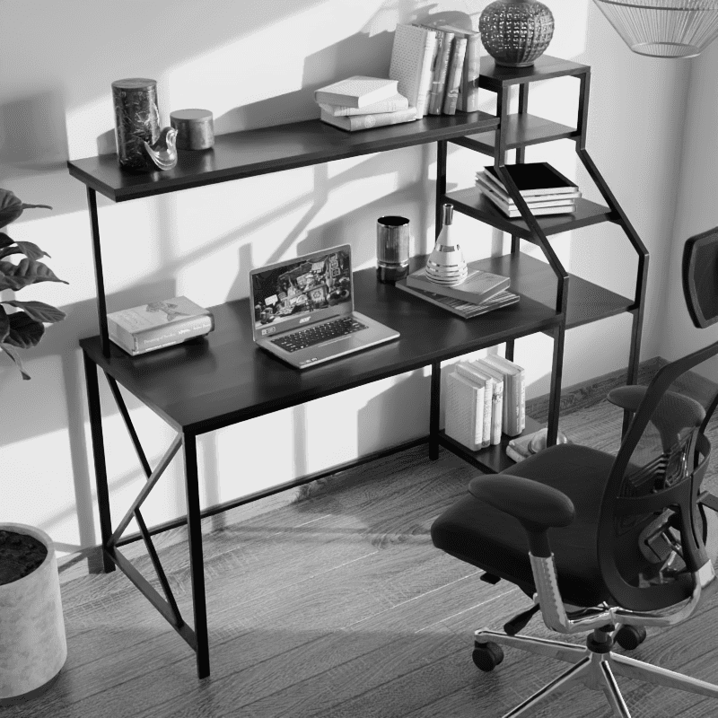 Rio Study Table in Brown Color - Ouch Cart