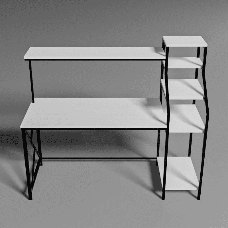 Rio Study Table in White Color - Ouch Cart