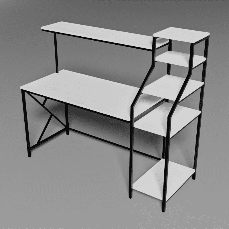 Rio Study Table in White Color - Ouch Cart
