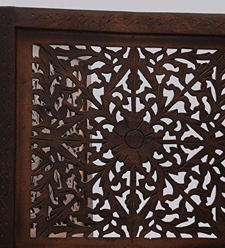 4 PANEL Wooden Partition,Wooden Handcrafted Partition/Room Divider/Separator for Living Room/Office - Ouch Cart