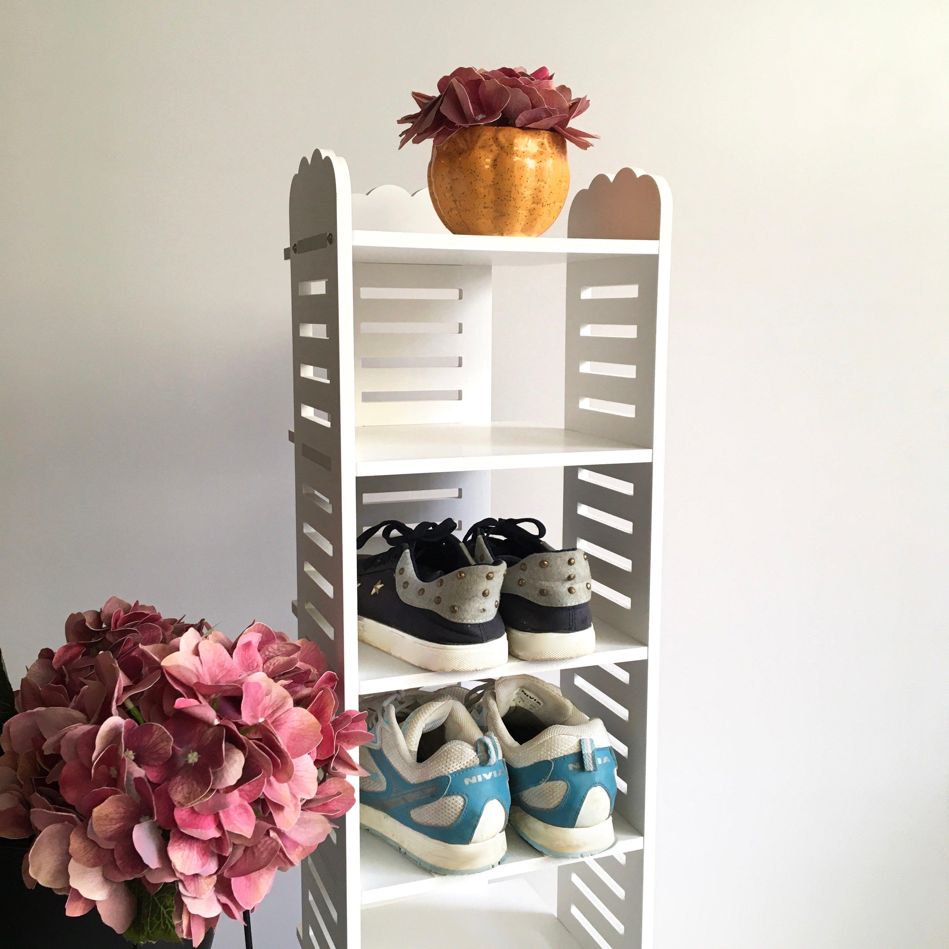 Portable Shoe Rack Organizer Storage Cabinet Stand In PVC Board By Miza - Ouch Cart