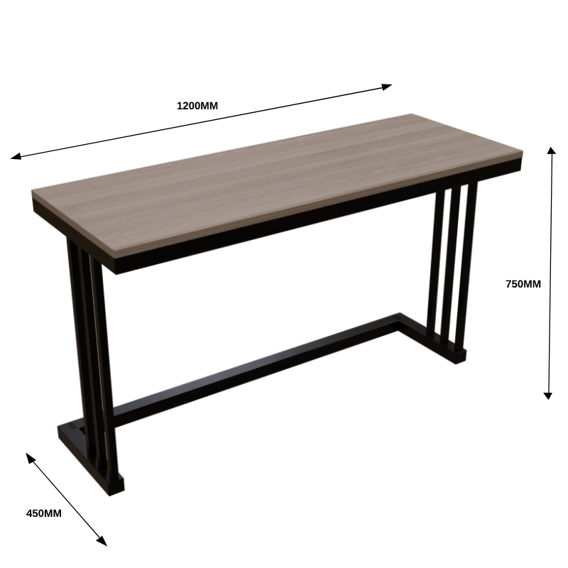 Tansy Study Table in Wenge Color