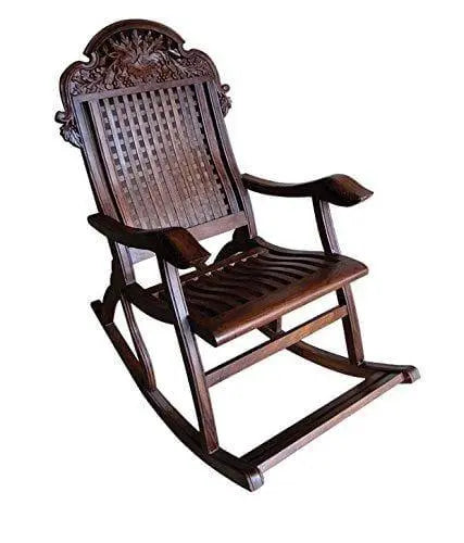 Sheesham Wood Rocking Chair Chariot - Ouch Cart