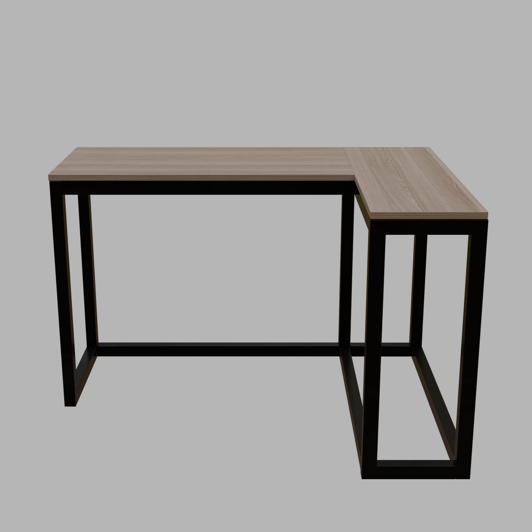 Teresa L Shaped Study Table in Wenge Color - Ouch Cart