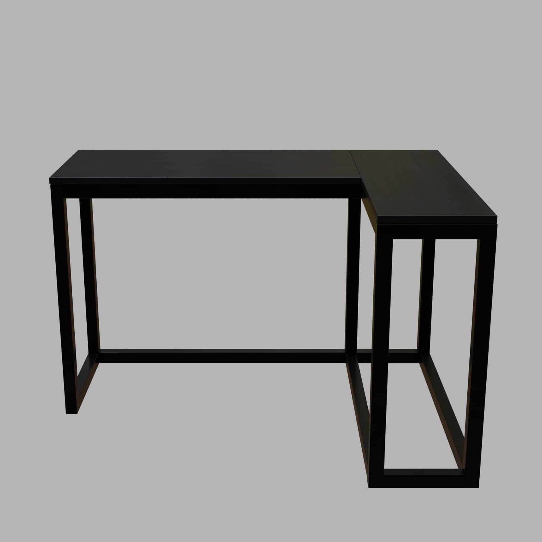 Teresa L Shaped Study Table in Brown Color - Ouch Cart