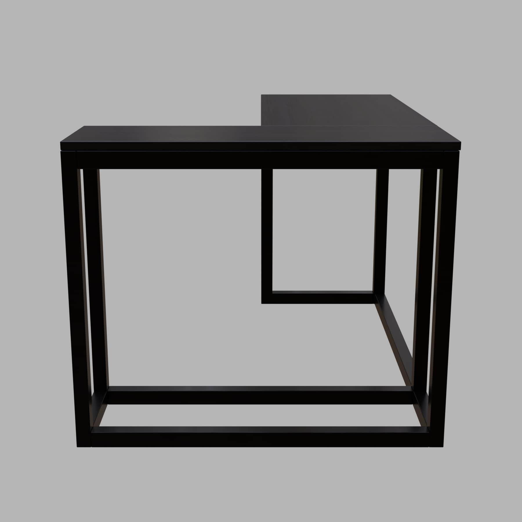 Teresa L Shaped Study Table in Brown Color - Ouch Cart