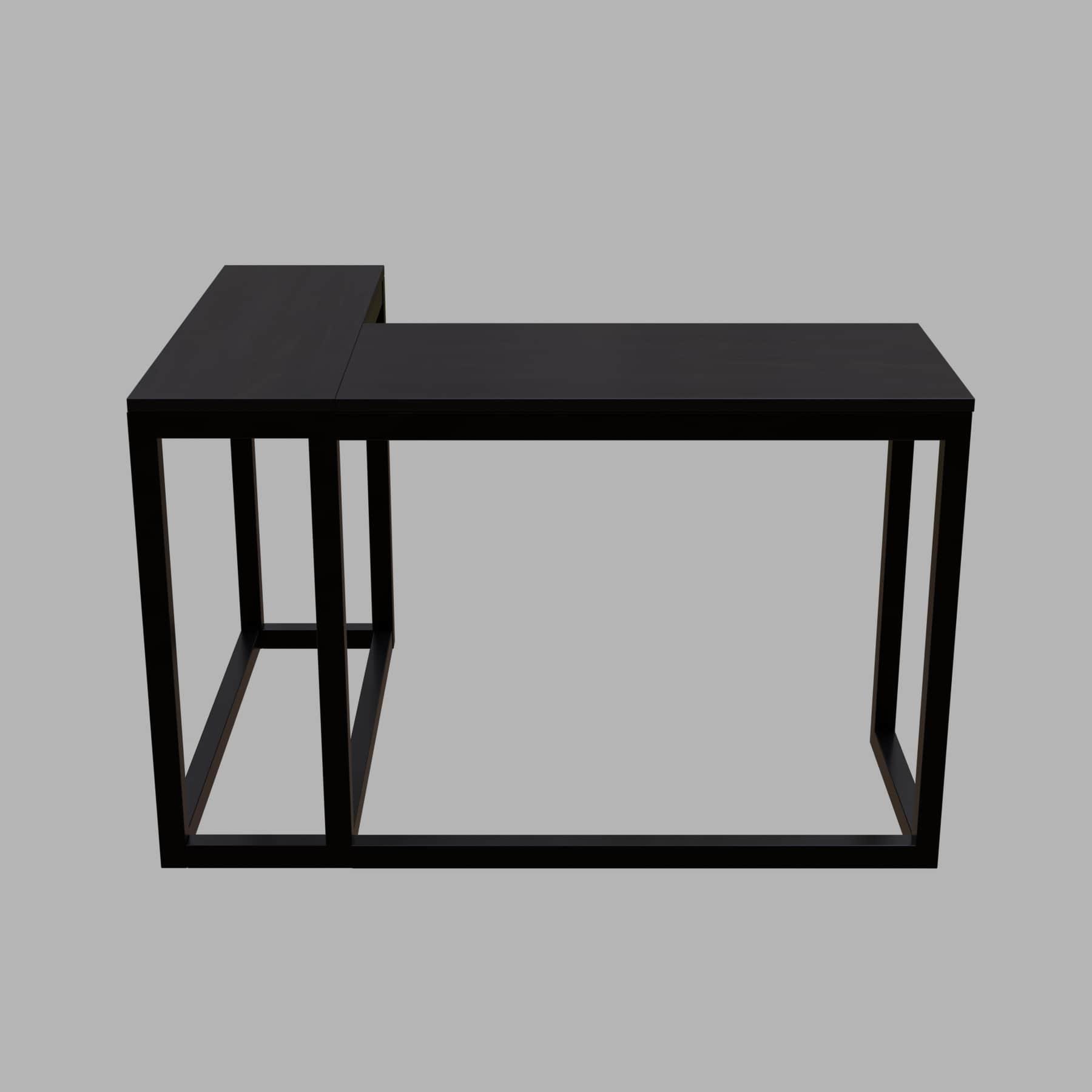 Teresa L Shaped Study Table in Brown Color - Ouch Cart