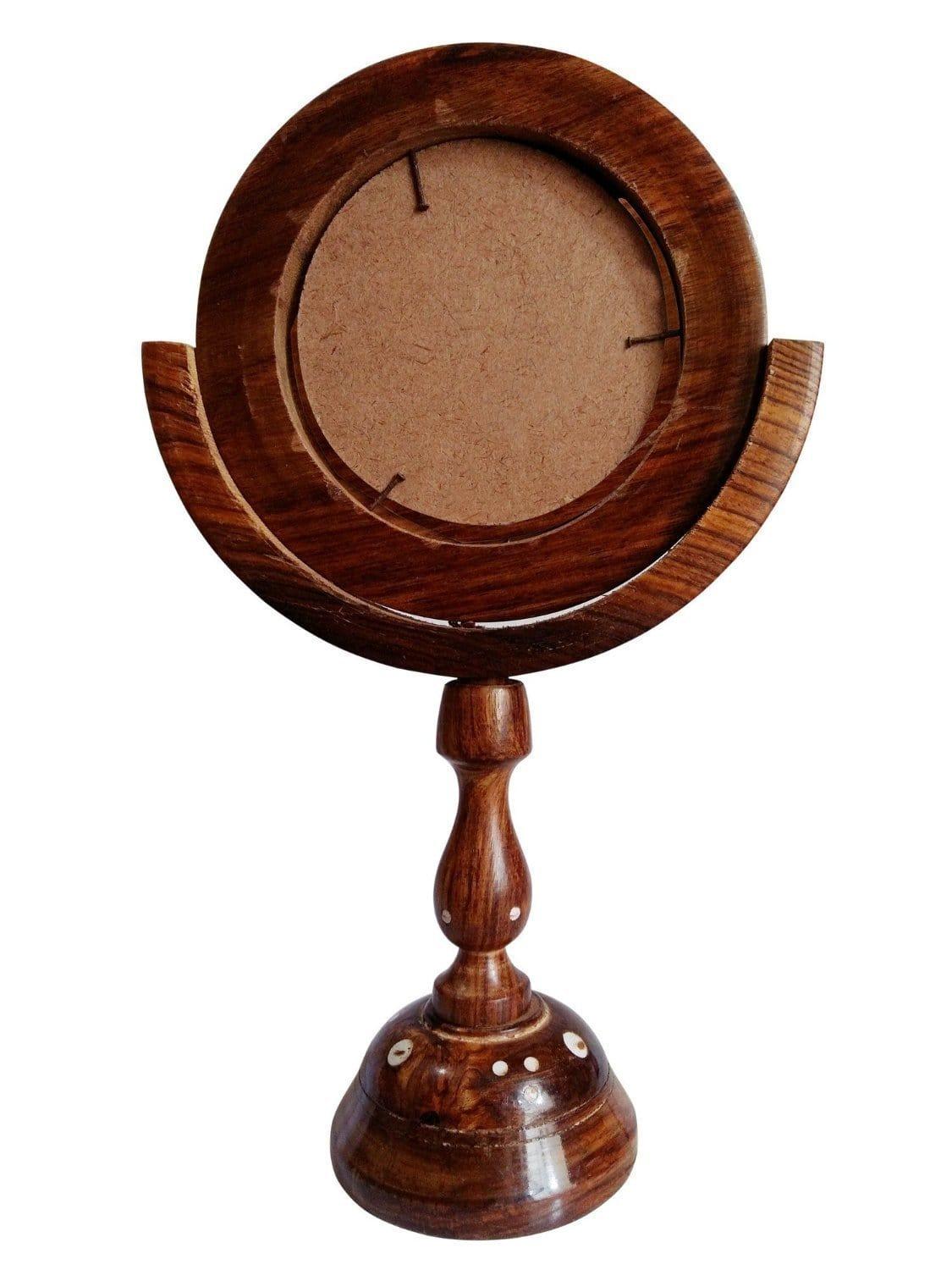 Round Portable Makeup Mirror with Stand - Ouch Cart