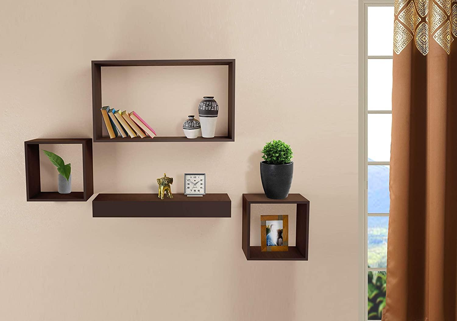 Floating Wall Shelf Wall Mounted Bookcase - Ouch Cart