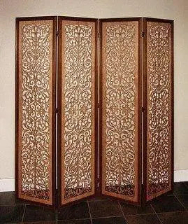 wooden partition for living room