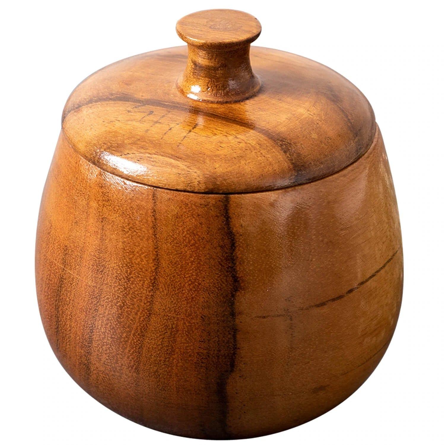 WOODEN SMALL CONTAINER FOR SAUCE || SPICE|| PICKLE || FOOD SAFE ( SET OF 4 ) - Ouch Cart