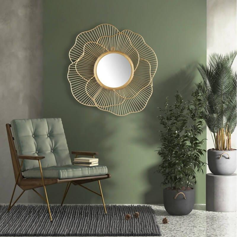lotus flower wall mirror - Ouch Cart
