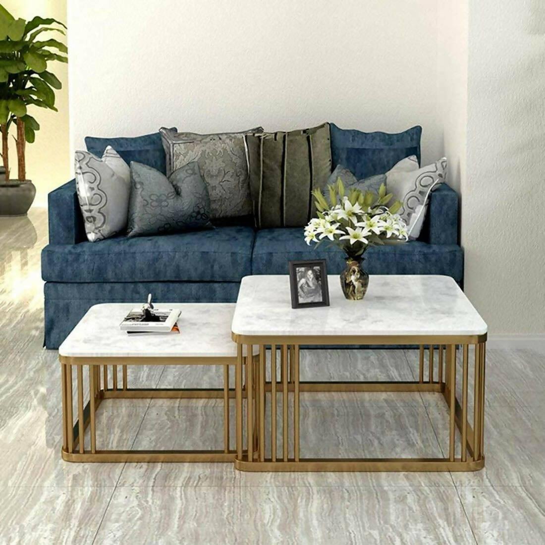 Nordic Marble Nesting Coffee Table Set of 2 - Ouch Cart