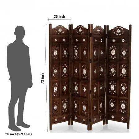 Wooden Partition/Wooden Room Divider/Wooden Screen/Wooden Separator - Ouch Cart