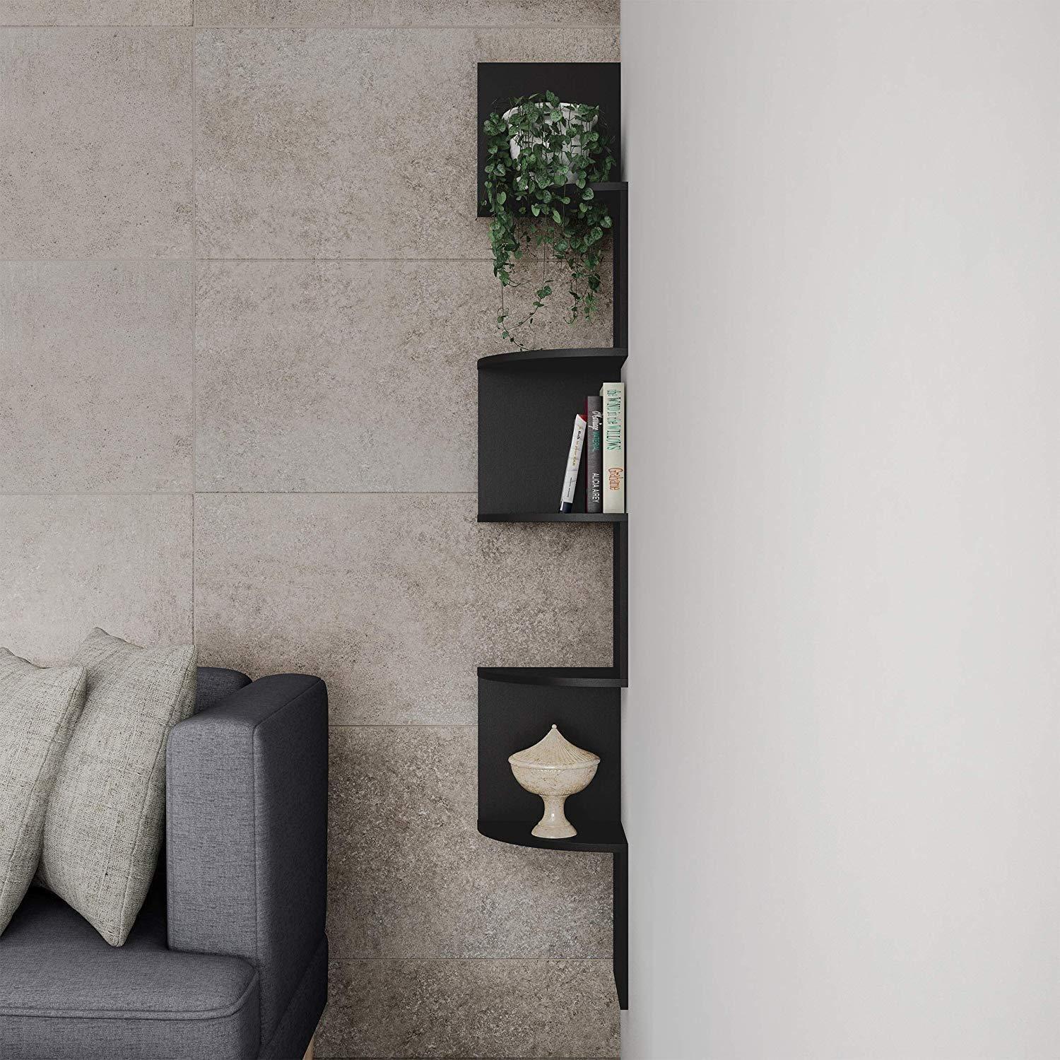 Floating Corner Shelf- 5 Tier - Ouch Cart