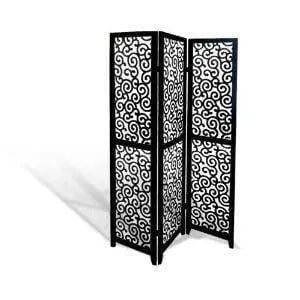 Wooden Partitions - Wood Room Divider Partitions for Living Room 3 Panels - Wooden Partition Room Dividers for Home & Kitchen Office Wall - Ouch Cart