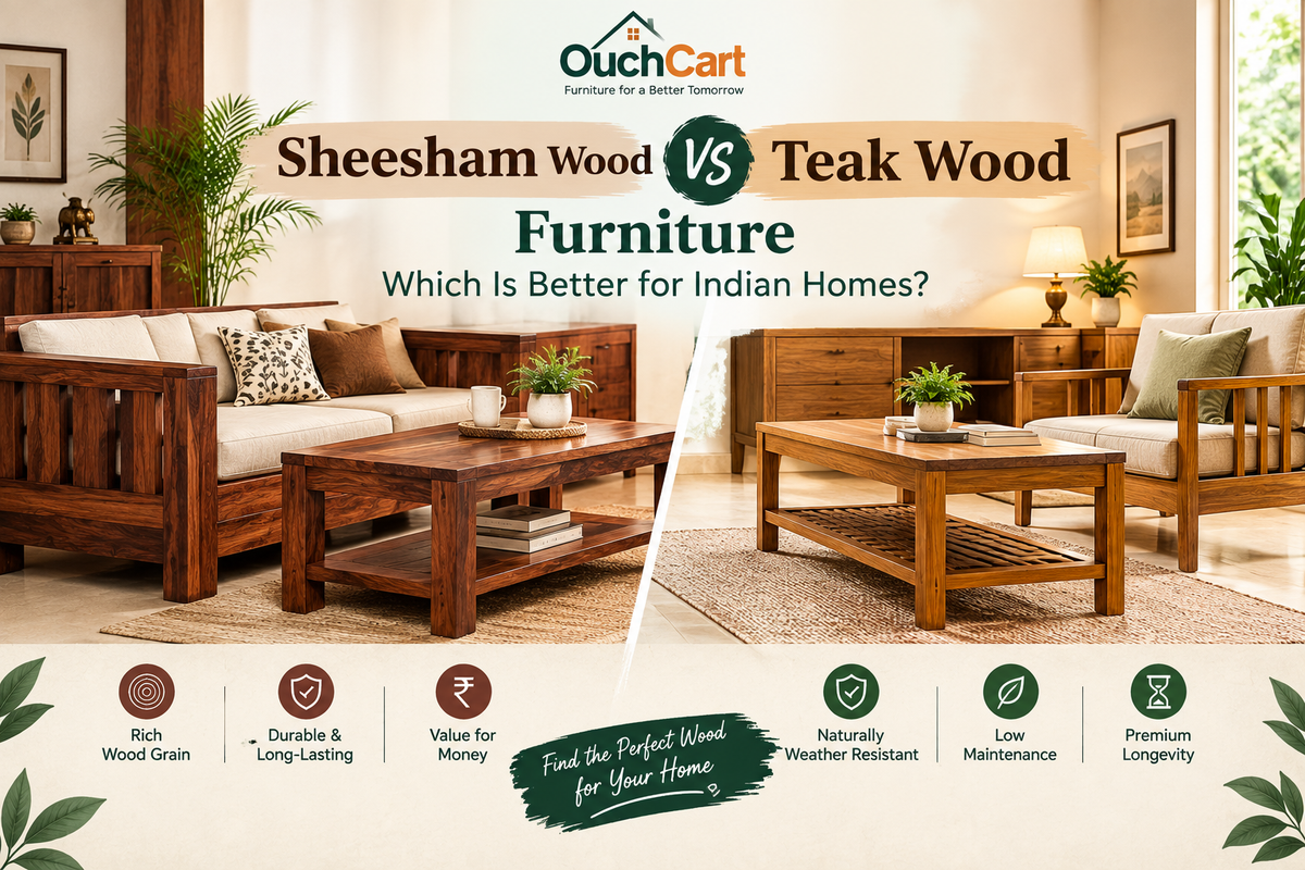 Sheesham vs Teak Wood Furniture: Which Is Better for Indian Homes?