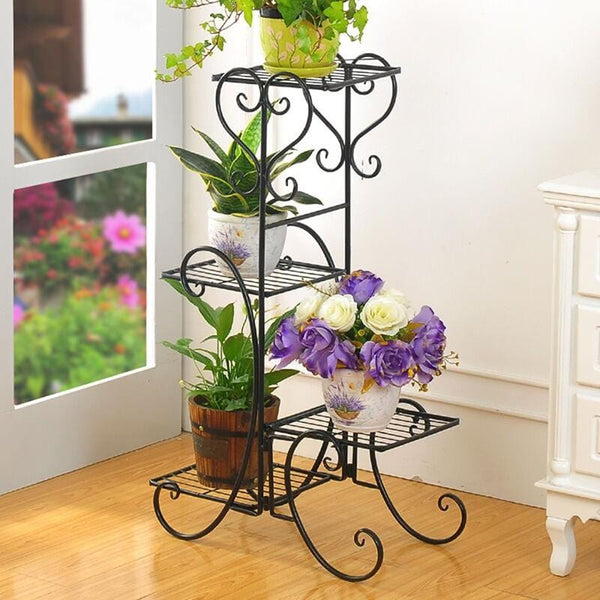 Metal Plant Stand 2-Shelf/4-Shelf Gold Plant Pot Stand for