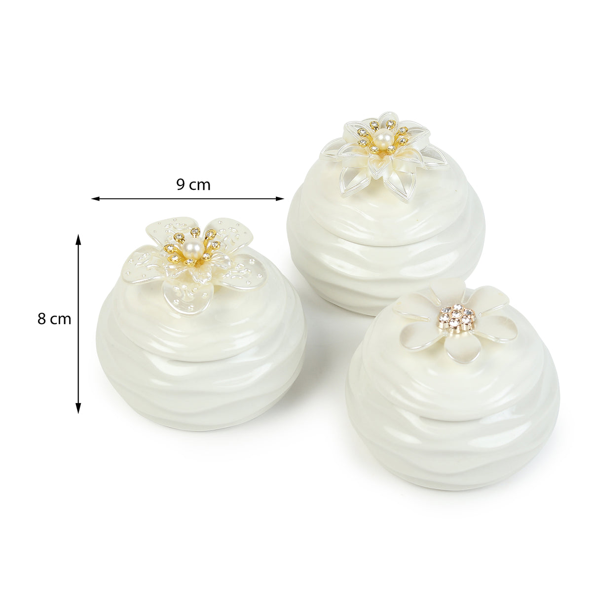 Laceflower Porcelain Box Set - OUCHCART