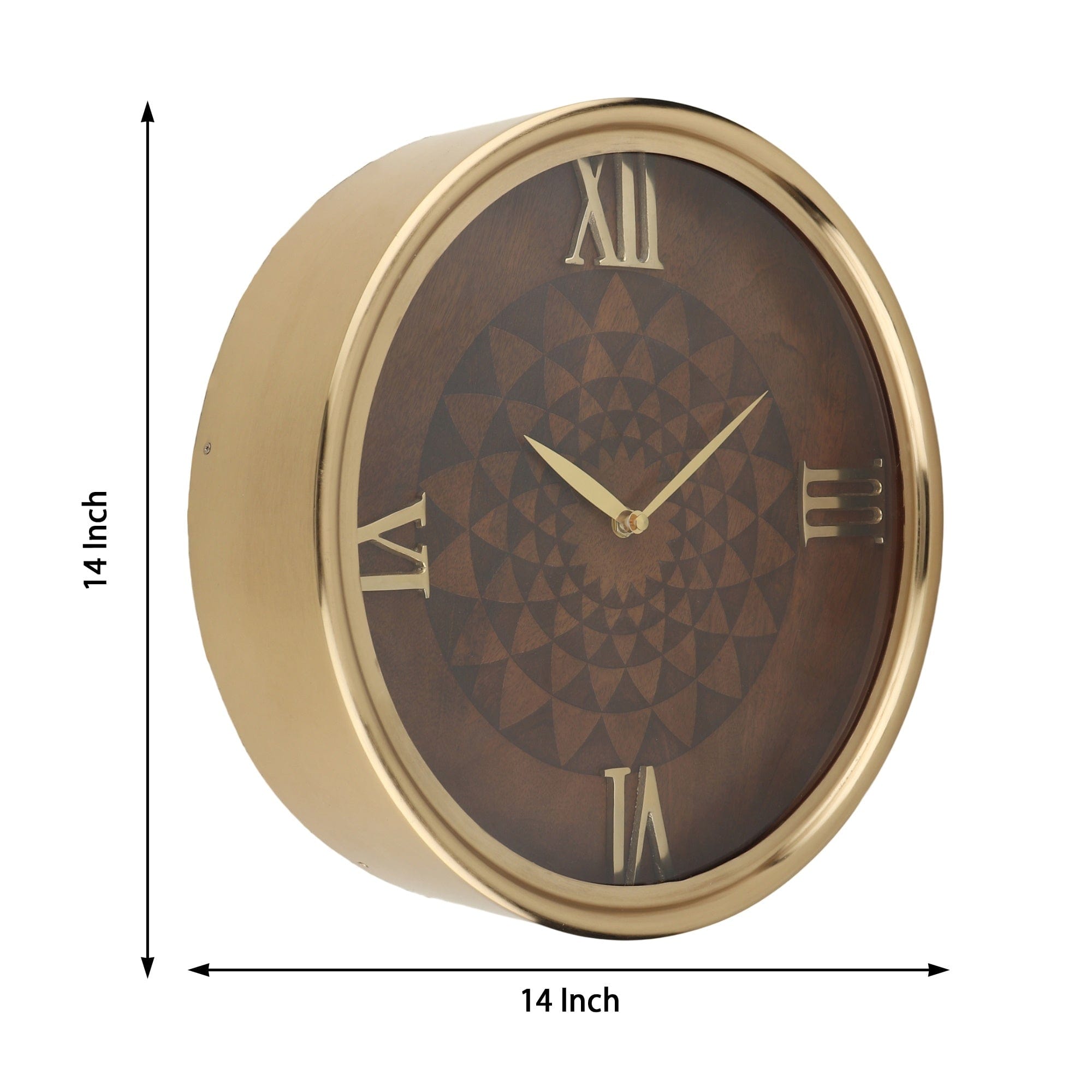 Luxe Woodcraft Wall Clock