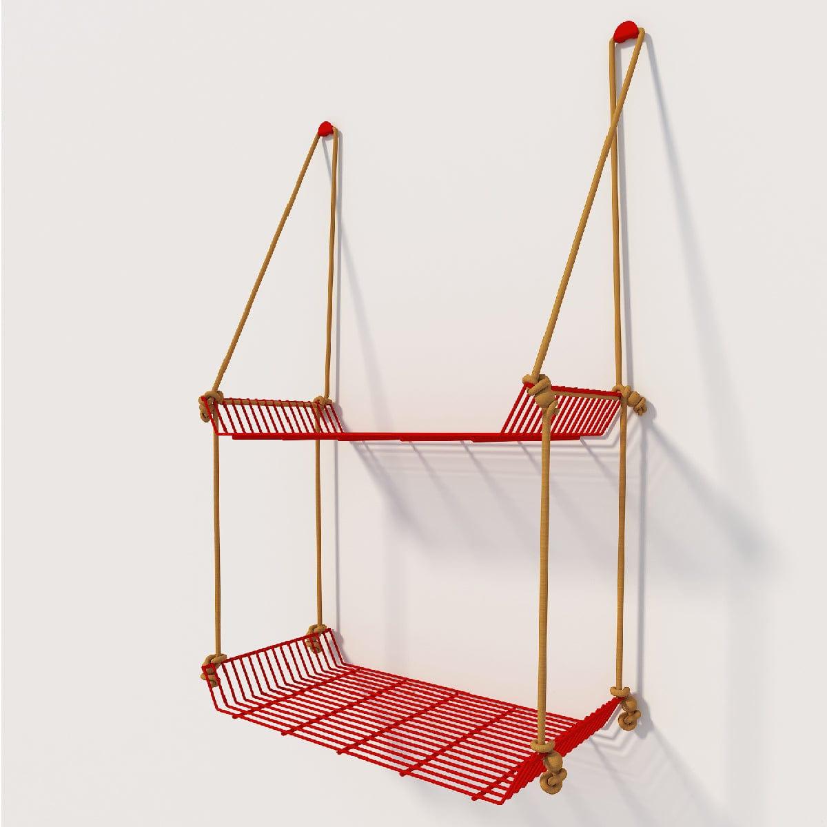 WALL DÉCOR SHELF RED - Ouch Cart 