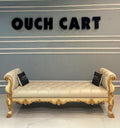 Lissandra Upholstered Bench Golden